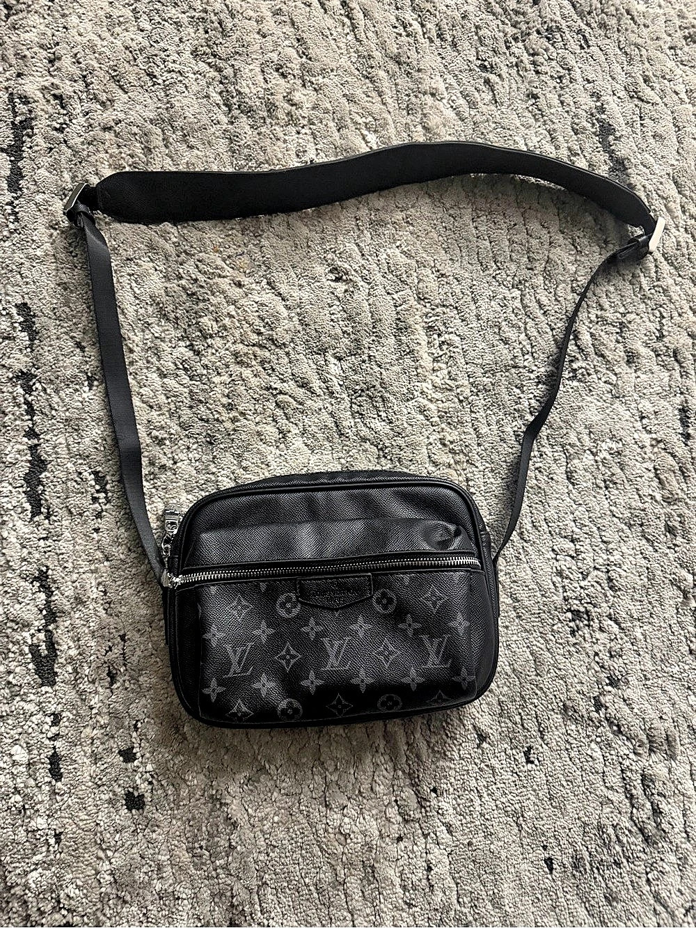 Louis Vuitton Outdoor Messenger PM Black Crossbody Bag